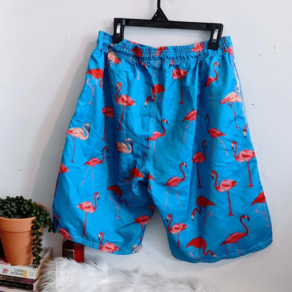 Flamingo Swim Trunks Shorts